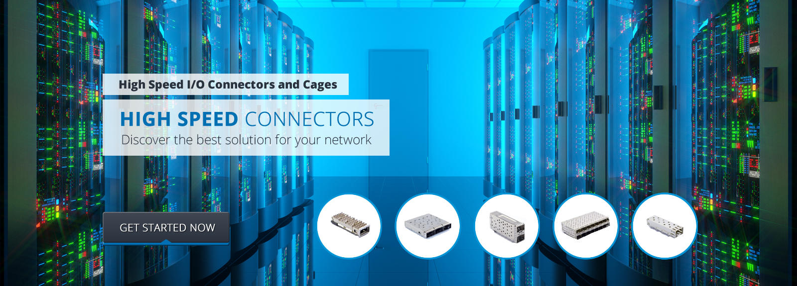 High speed I/O SFP connectors and cages - AICO