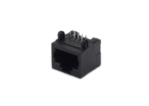 Horizontal unshielded 8p8c 1x1 rj45 female connector