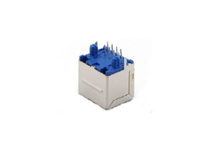 8P8C 180 degree shield rj45 modular jack single port