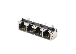 8P8C multi-port rj45 connector short jack with shield