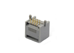 90 degree 1x1 8P Rj45 network ear jack