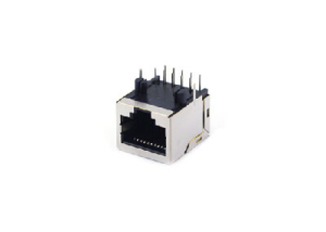 90 degree 1x1 RJ45 jack 10p8c with shielded