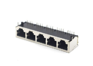 90 degree 5 ports shielded rj45 jack 10P