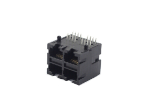 90 degree 8P8C rj45 ethernet connector 2x2 PCB jack