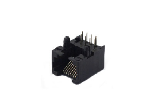 90 degree 8P8C rj45 female connector with split peg