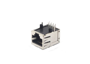 90 degree 8P8C rj45 lan port with shield 1x1