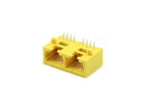 90 degree 1x2 RJ45 pcb connector jack 10P8C