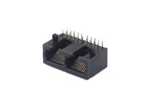 Horizontal 10p 1x2 pcb mount rj45 network socket