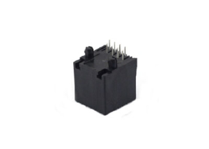 Vertical plastic 10P modular jack rj45 connector 1x1