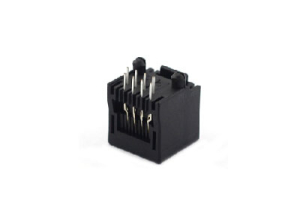 Single plastic rj45 modular socket with split peg 8p8c