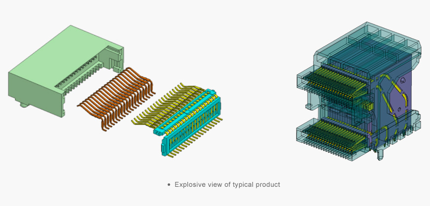 explosive view of typical product - AICO