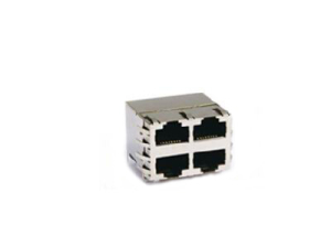 10/100 BASE-T 2x2 rj45 transformer with EMI