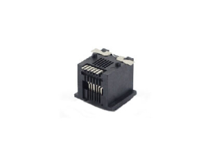 Surface mount RJ11 modular jack connector 6P6C