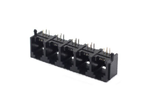 1xN unshielded RJ11 multiple 6P assembly jack connector