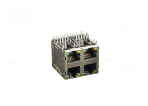 2x2 1000 BASE-TX rj45 magnetics jack