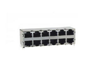 2x6 1000BASE-T rj45 connector with transformer