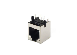 RJ11 female telephone connector 1x1 shielded jack