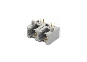 1x2 right angle RJ11 modular jack connector