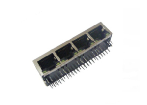 RJ45 100 BASE-TX POE integrated connector module jack