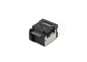 Shielded 1x1 8P SMT RJ45 modular jack connector