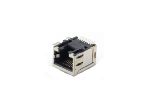 Single port RJ45 8P8C SMT modular jack with shield