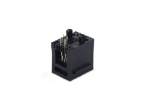 right angle unshielded 4-pin female connector pcb jack