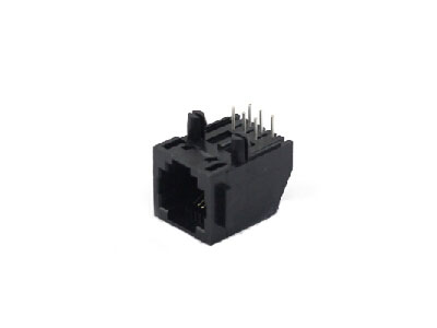 Unshielded single port 6P6C RJ11 modular jack connector