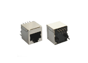 vertical RJ45 connector with magnetics