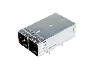 External Mini-SAS HD receptacle assembly 1x2